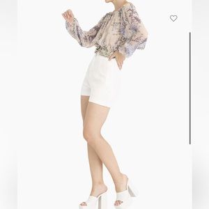 🔥NWT FLORAL SECRET MISSION CASSANDRA TOP. Sz M. CRAFTED IN  CHIFFON.BEAUTIFUL